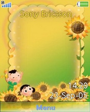 Тема для Sony Ericsson 240x320 - Sunflower Kids