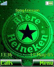 Тема для Sony Ericsson 176x220 - Heineken Beer