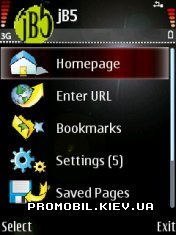 jB5 Mobile Browser  Symbian 9