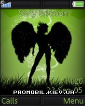 Тема Чорный Ангел для Sony Ericsson