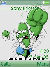 Тема Hulk для Sony Ericsson