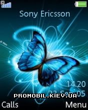  blue butterfly  Sony Ericsson 240x320