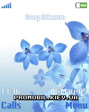   Sony Ericsson 176x220 - Blue Flowers
