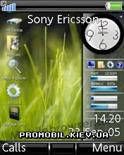   Sony Ericsson 240x320 - Vista Clock Swf