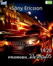   Sony Ericsson 240x320 - Fire Car