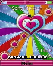   Sony Ericsson 240x320 - Rainbow Heart