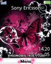   Sony Ericsson 240x320 - Butterfly Abstract