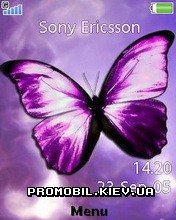   Sony Ericsson 240x320 - Violet Butterfly
