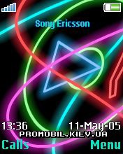   Sony Ericsson 240x320 - Flash Neon Menu