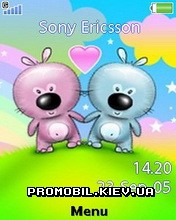 Тема для Sony Ericsson 240x320 - Cartoon Love