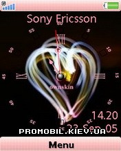   Sony Ericsson 240x320 - Heart Clock