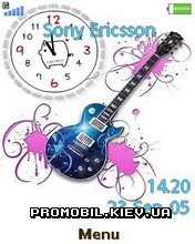   Sony Ericsson 240x320 - Guitar Clock