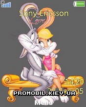 Тема для Sony Ericsson 240x320 - Bugs Bunny And Lola