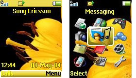 Тема для Sony Ericsson 128x160 - Yellow Flower