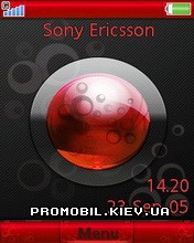   Sony Ericsson 240x320 - Bubbles Red