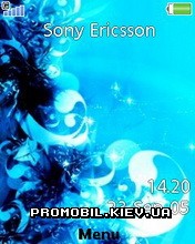   Sony Ericsson 240x320 - Light Blue Abstract
