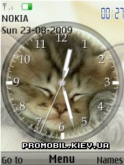  Nokia Series 40 3rd Edition - Kitten clock