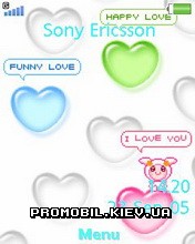   Sony Ericsson 240x320 - Love Hearts