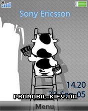   Sony Ericsson 240x320 - Blue Cow