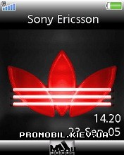   Sony Ericsson 240x320 - Adidas Red