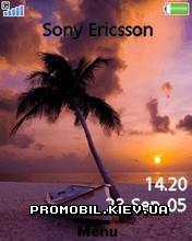   Sony Ericsson 240x320 - Beach And Palm Trees