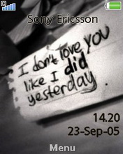   Sony Ericsson 240x320 - Dont Love