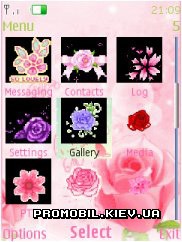   Nokia Series 40 3rd Edition - Flowers pink