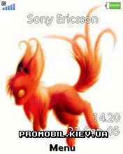 Тема для Sony Ericsson 240x320 - Flamed Foxy