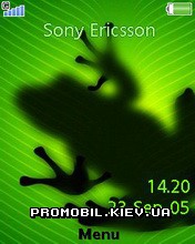   Sony Ericsson 240x320 - Frog And Leaf