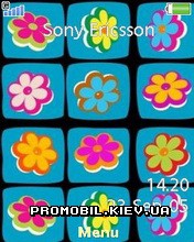   Sony Ericsson 240x320 - Retro Flowers