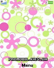   Sony Ericsson 240x320 - Happy Pink And Green