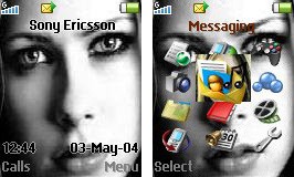   Sony Ericsson 128x160 - Avril Lavigne Black