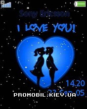   Sony Ericsson 240x320 - Blue I Love You