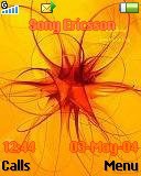   Sony Ericsson 128x160 - Orange Flower
