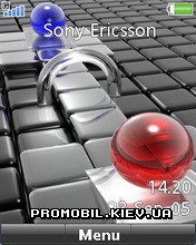   Sony Ericsson 240x320 - Red And Blue Balls