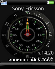   Sony Ericsson 240x320 - Black Dual Clock
