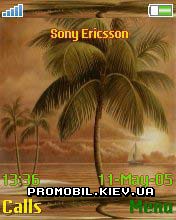   Sony Ericsson 176x220 - Palm Trees