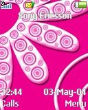   Sony Ericsson 128x160 - Pink Flower