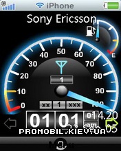   Sony Ericsson 240x320 - Speed Clock Iphone