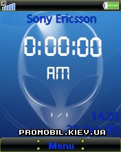   Sony Ericsson 240x320 - Swf Alien Clock