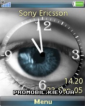   Sony Ericsson 240x320 - Blue Eye Clock