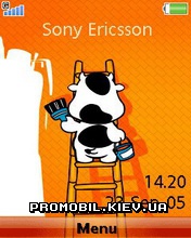   Sony Ericsson 240x320 - Orange Cow