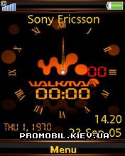   Sony Ericsson 240x320 - Orange Walkman Clock