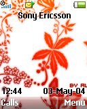   Sony Ericsson 128x160 - Orange abstract