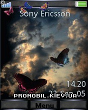   Sony Ericsson 240x320 - Sunset Butterfly
