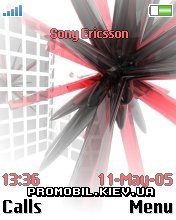   Sony Ericsson 176x220 - 3D Red Theme