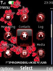   Nokia Series 40 - Red flower