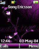 Тема для Sony Ericsson 128x160 - Violet Abstract