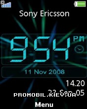   Sony Ericsson 240x320 - Digital Clock