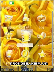   Nokia Series 40 - Yellow Roses